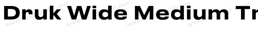 Druk Wide Medium Trial字体转换